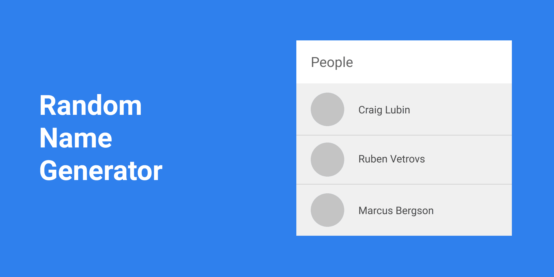 Random Name Generator Figma plugin