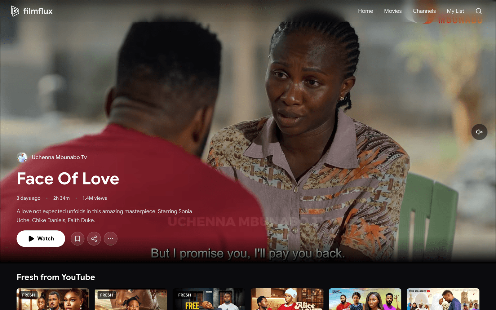 Filmflux. Movie discovery for web, iOS, and Android. 65k MAU, one codebase.