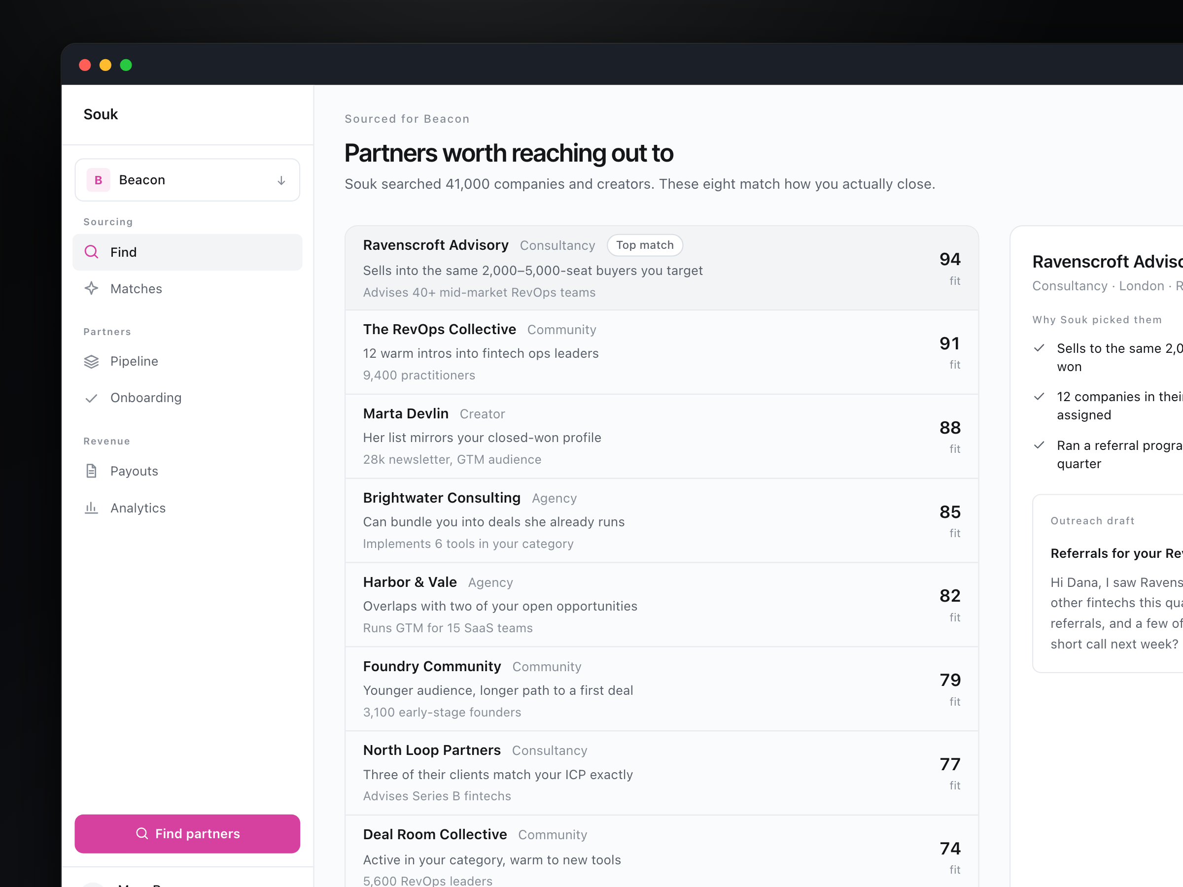 AI-led partner growth, end to end. Souk · Antler · 2025–26