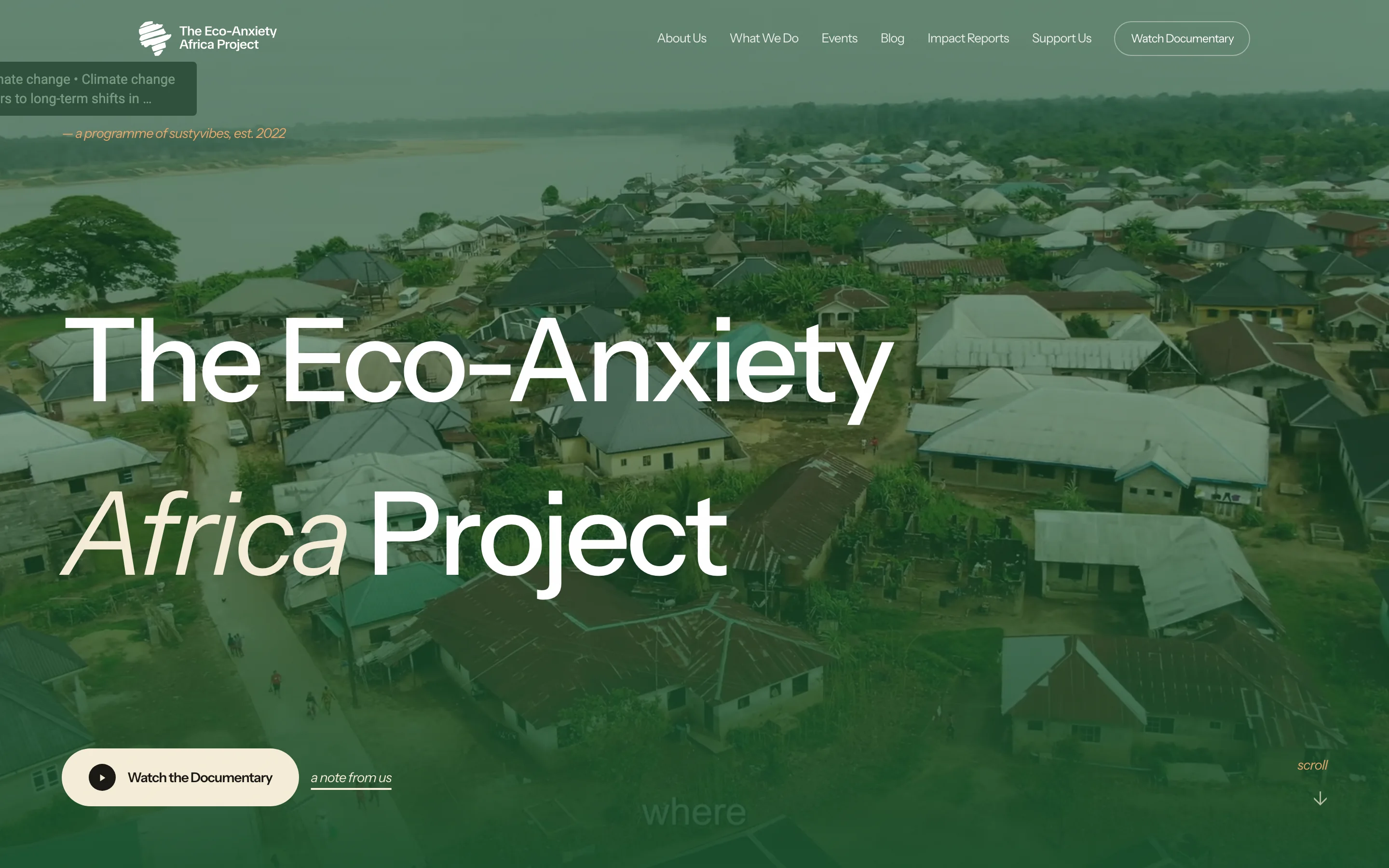 TEAP. The Eco-Anxiety Africa Project. Editorial campaign site.