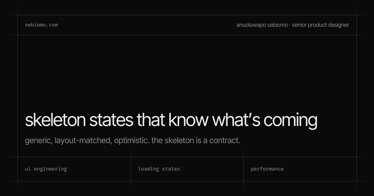 Skeleton states that know what’s coming · Anuoluwapo Sebiomo
